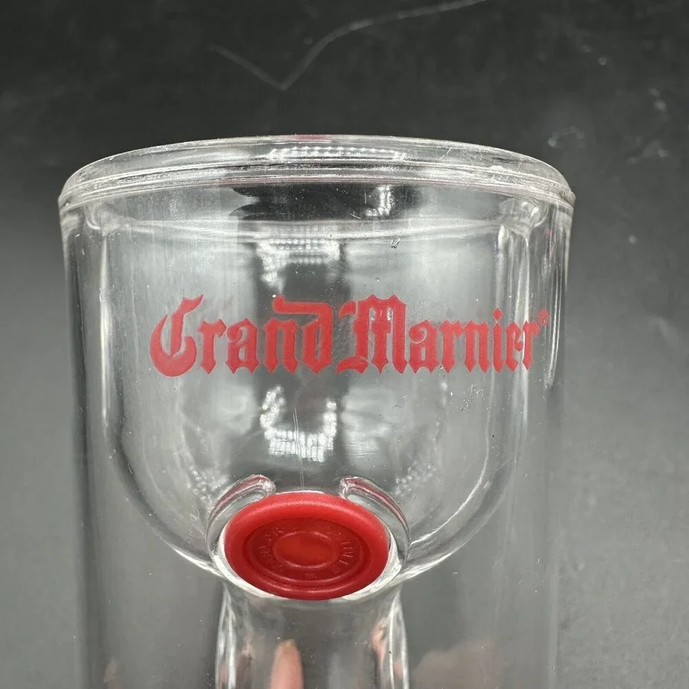 Grand Marnier Plastic Shot Glasses 2 pcs Barware Liqueur Half Bottle Cordial 4